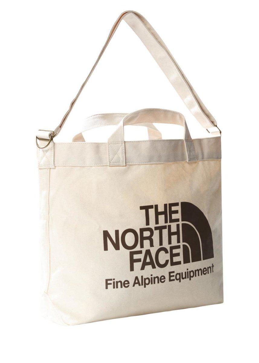 The North Faces ADJUSTABLE COTTON TOTE - Weimaraner Brown Large Logo Print. Køb tote bags her.