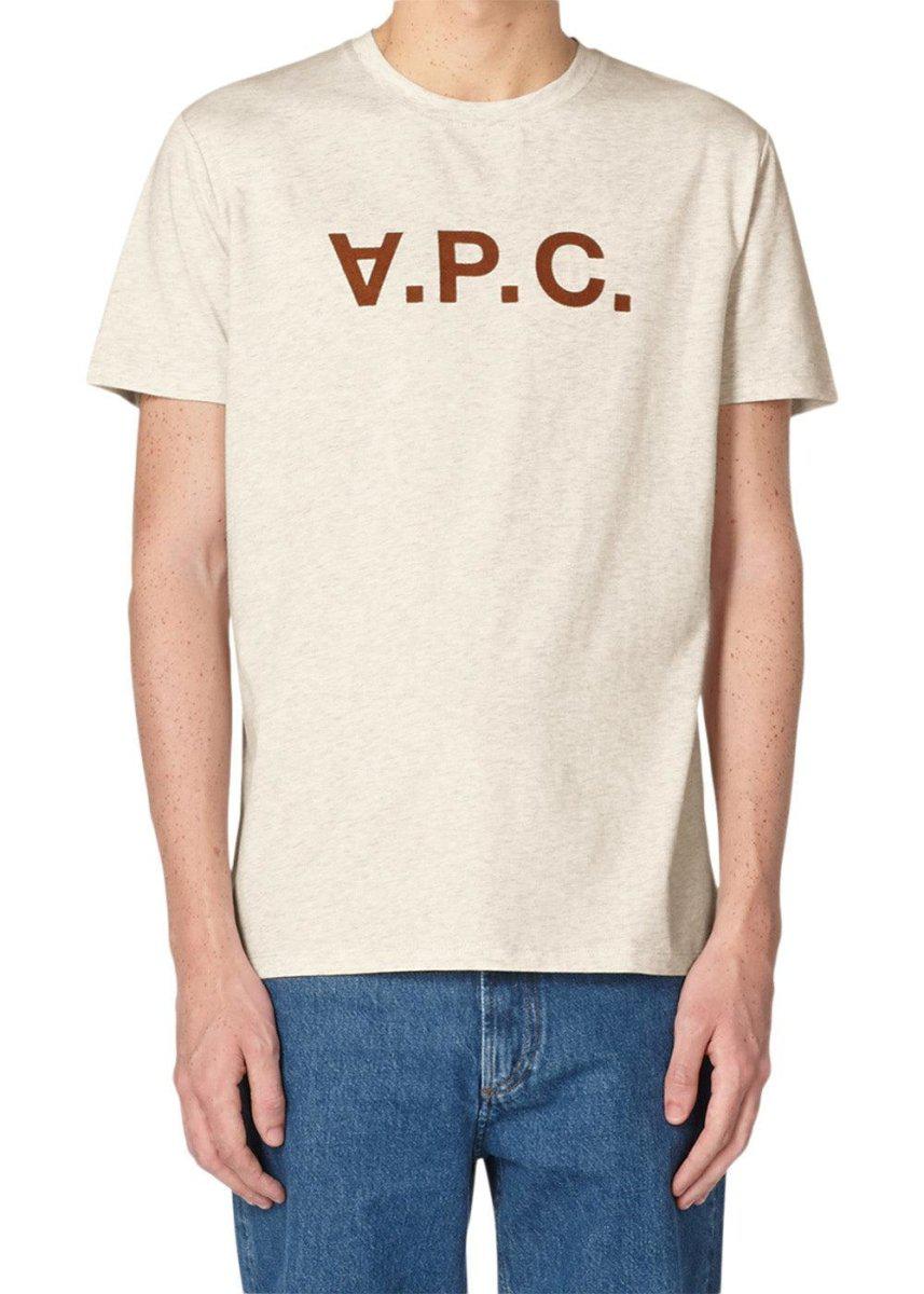 APC Logo Tee - Beige T-shirts811_COEMV-H26943_BEIGE_S3613061044646- Butler Loftet