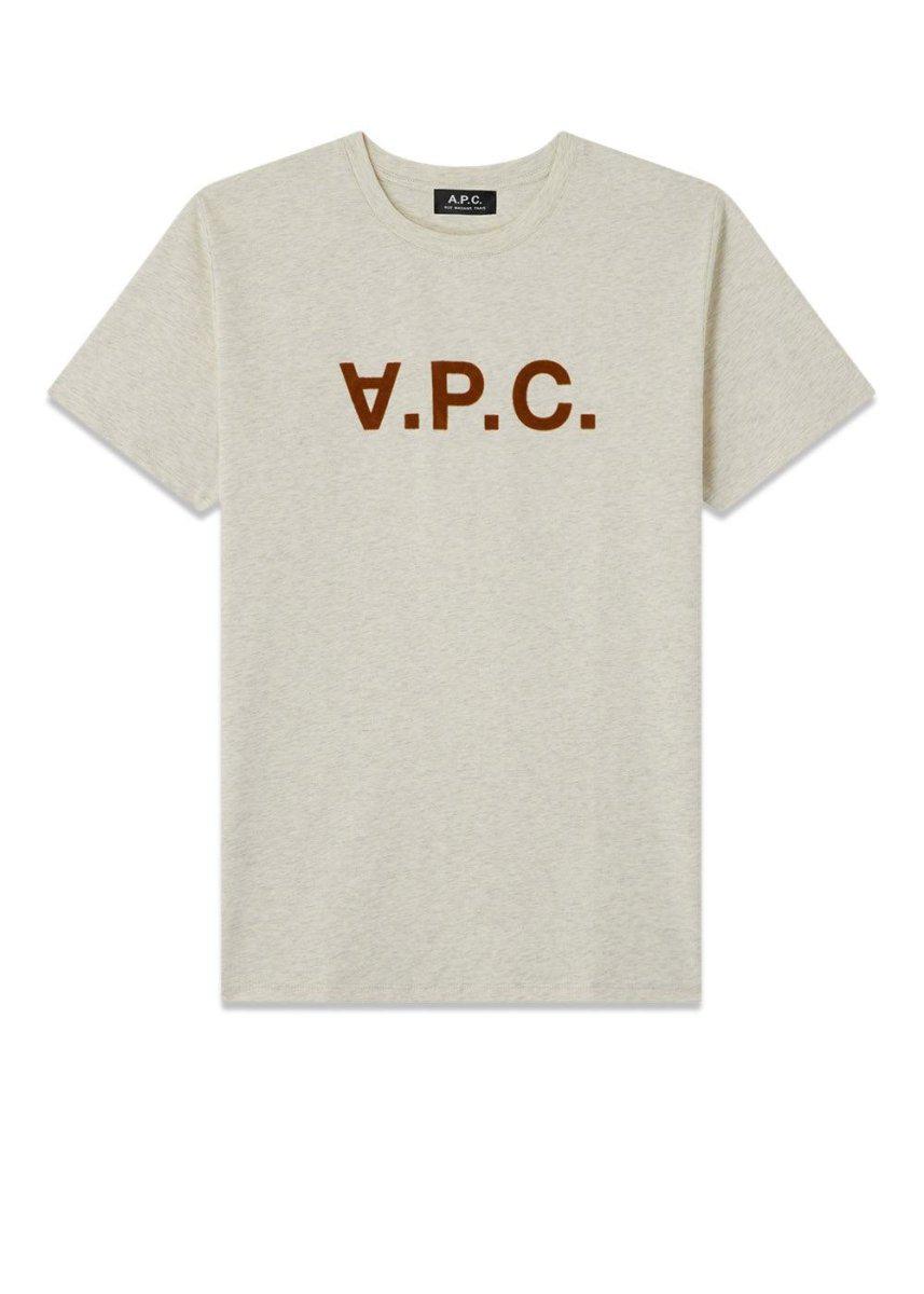 A.P.C's APC Logo Tee - Beige. Køb t-shirts her.