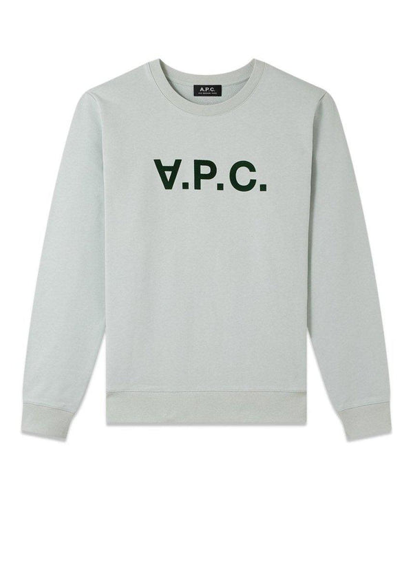 A.P.C's A.P.C. Logo Sweat - Pale Green. Køb sweatshirts her.