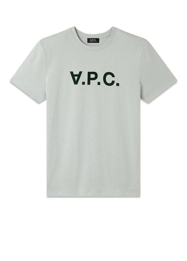 A.P.C's A.P.C. Logo tee - Pale Green. Køb t-shirts her.