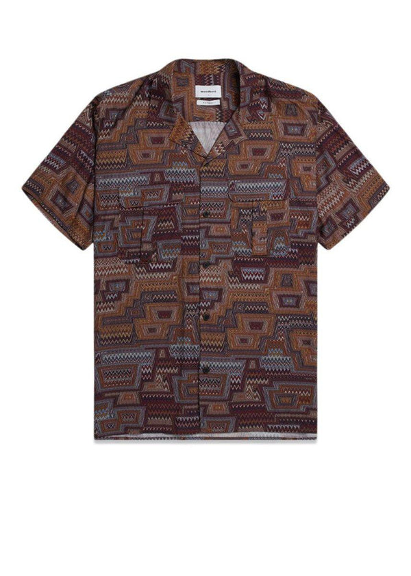 Woodbirds Abar Cuba shirt - Camel. Køb shirts her.