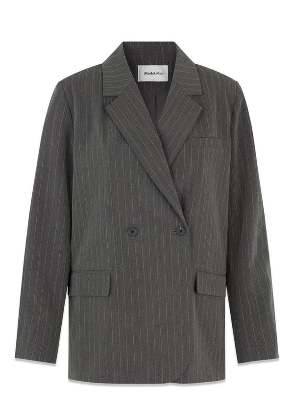 Modströms AbrahamMD blazer - Grey Pinstripe. Køb jakkesæt women her.