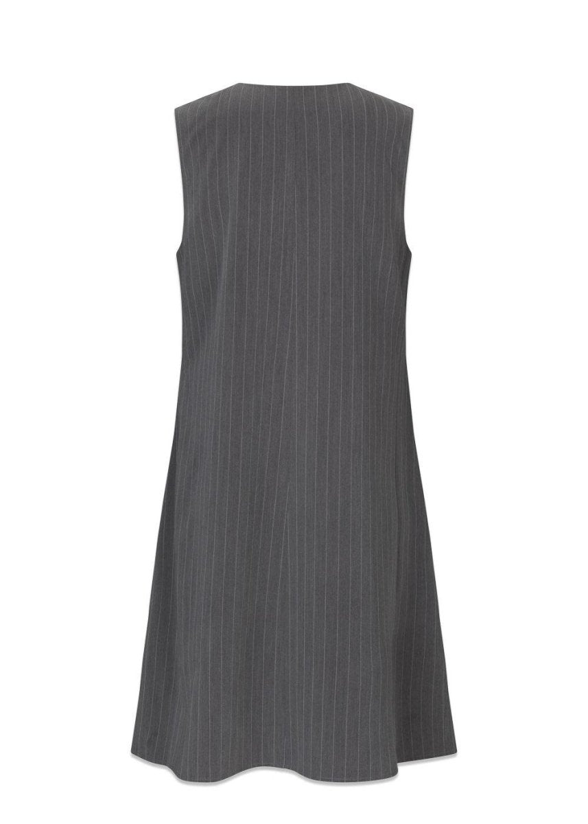 AbrahamMD dress - Grey Pinstripe Dress100_56452_GreyPinstripe_XS5714980179612- Butler Loftet
