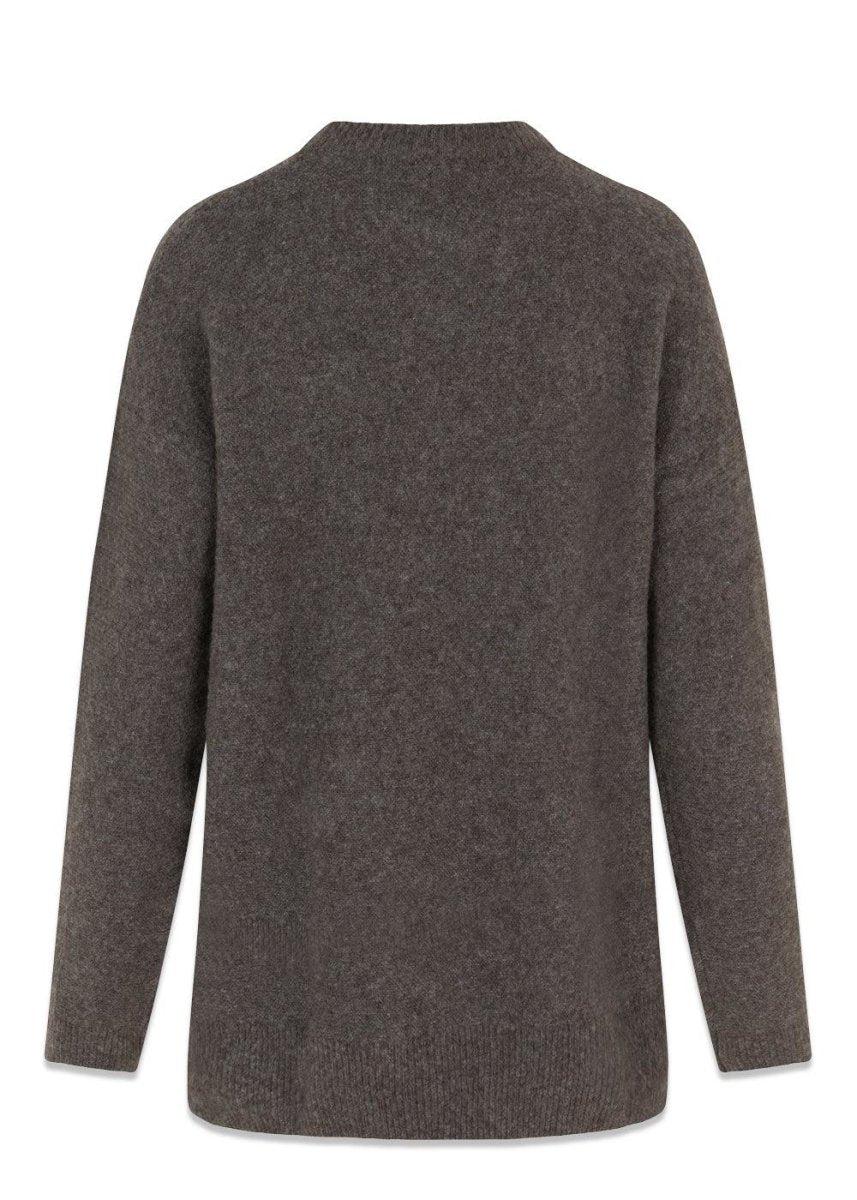 AdrianMD v-neck - Espresso Melange Knitwear100_56453_EspressoMelange_XS5714980188348- Butler Loftet