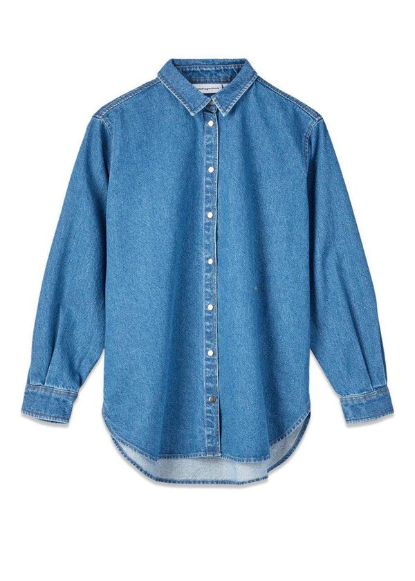 H2O Fagerholts Afternoon Denim Shirt - Medium Denim Blue. Køb shirts her.