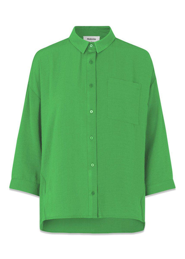 Modströms Alexis shirt - Classic Green. Køb shirts her.