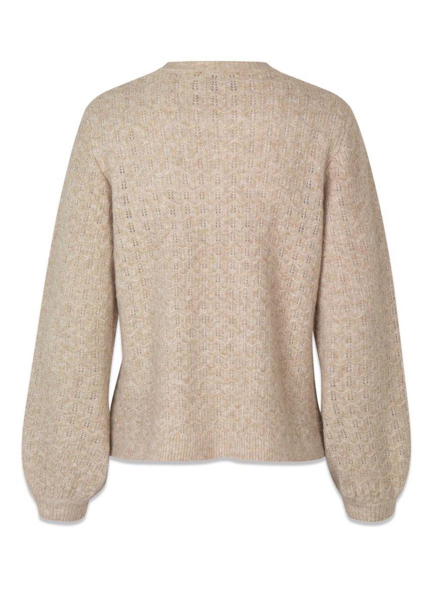 AlvesMD cardigan - Beige Melange Knitwear100_56493_Beigemelange_XS5714980181868- Butler Loftet