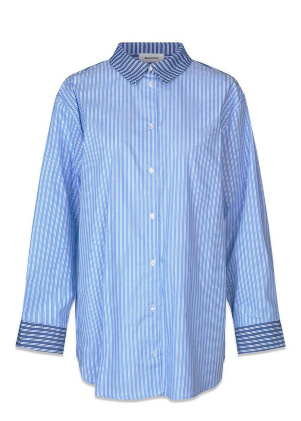 Modströms AndyMD Shirt - Blue Stripe. Køb shirts her.