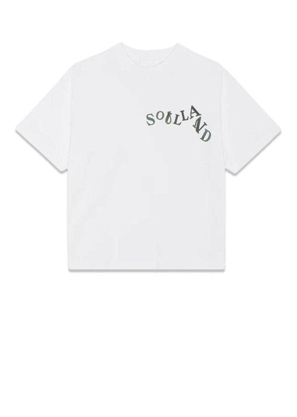 Soullands Anya Metal Letters Logo T-shirt - White. Køb t-shirts her.