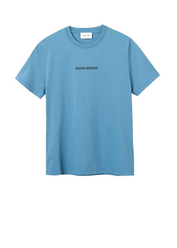 Wood Woods Aria logo T-shirt - Blue. Køb t-shirts her.