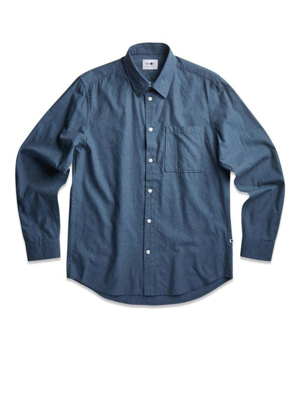 Nn. 07s Arne 5722 - Sea Blue. Køb shirts her.