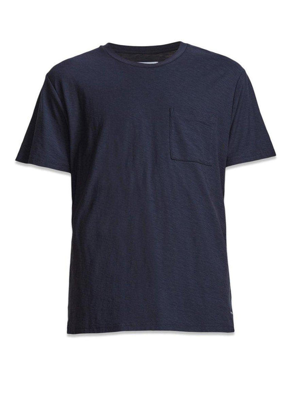 Nn. 07s Aspen Tee 3420 - True Blue. Køb t-shirts her.