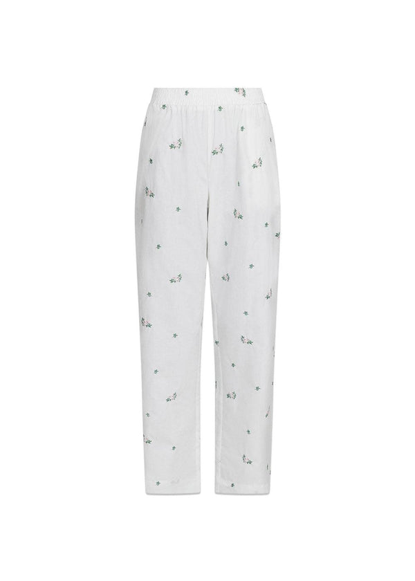 Neo Noirs Astra Clean Flower Pants - White. Køb bukser her.