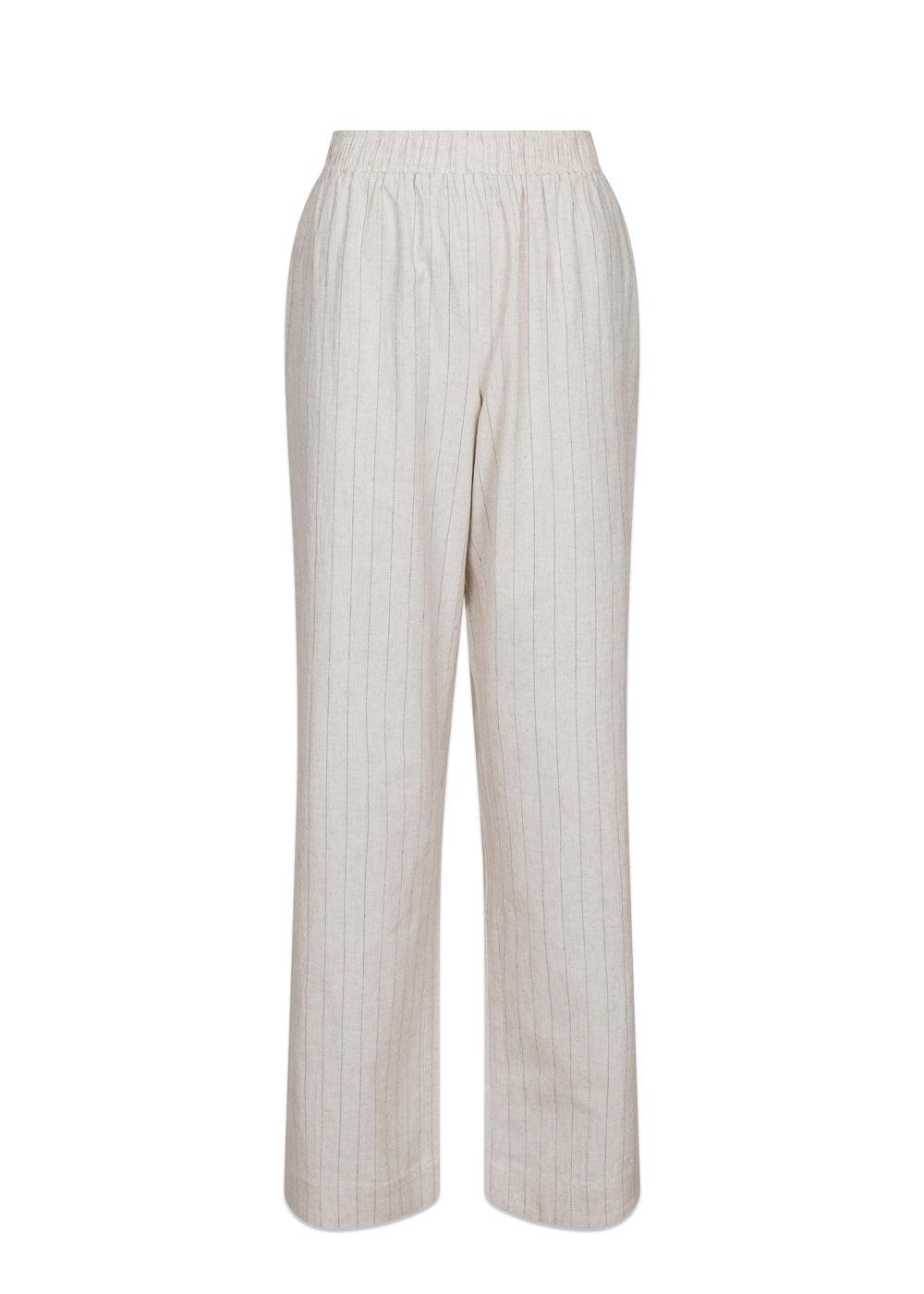 Neo Noirs Astra Summer Stripe Pants - Natural. Køb bukser her.