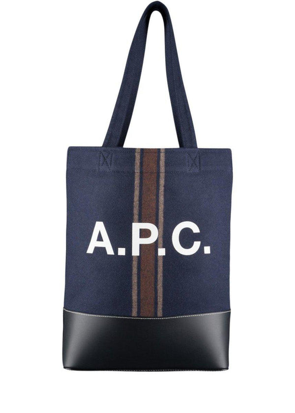 A.P.C's Axel Tote - Navy. Køb tote bags her.