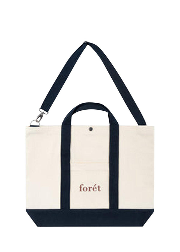 Foréts BEACH TOTE - Natural/Navy. Køb tote bags her.