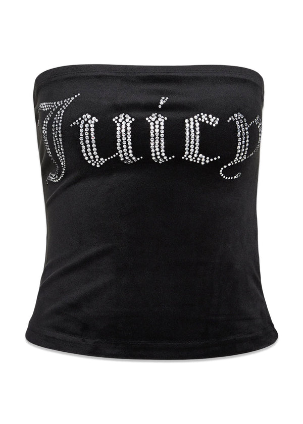 Juicy Coutures Babey long boobtube - Black. Køb toppe her.