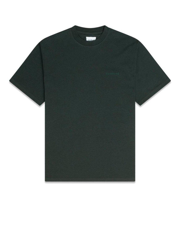 Woodbirds Baine Base Tee - Dark Green. Køb t-shirts her.