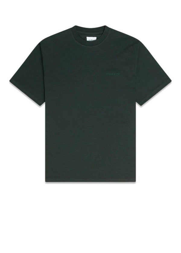 Woodbirds Baine Base tee - Dark Green. Køb t-shirts her.