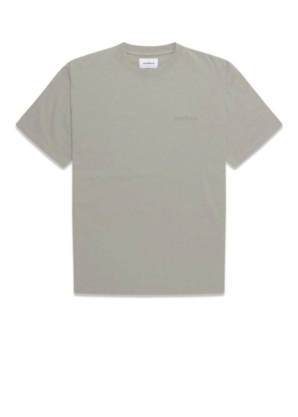 Woodbirds Baine Base Tee - Light Grey. Køb t-shirts her.