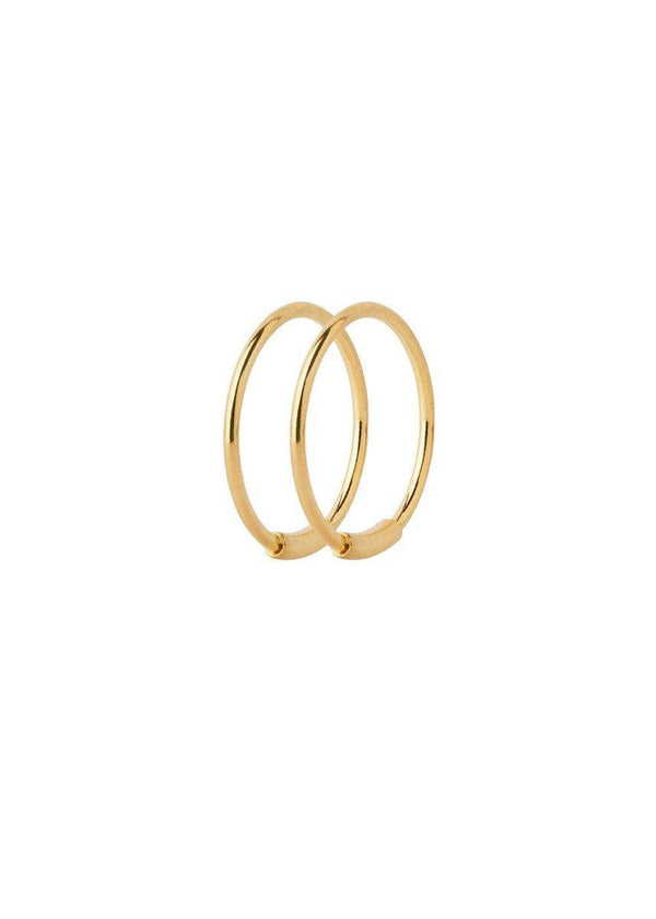 Maria Blacks Basic Hoop Earring S - 14 mm - - Gold. Køb accessories her.