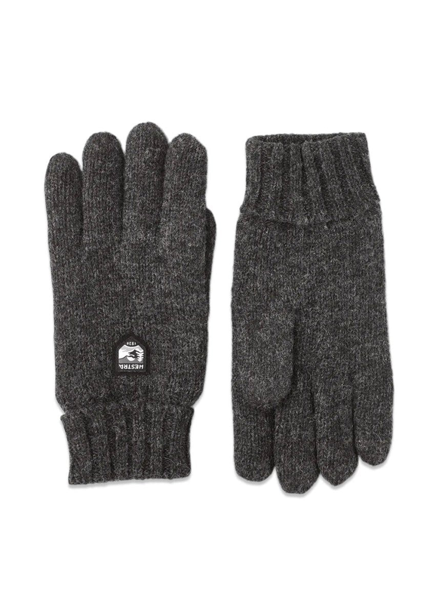 Hestras Basic Wool Glove - Charcoal. Køb handsker her.