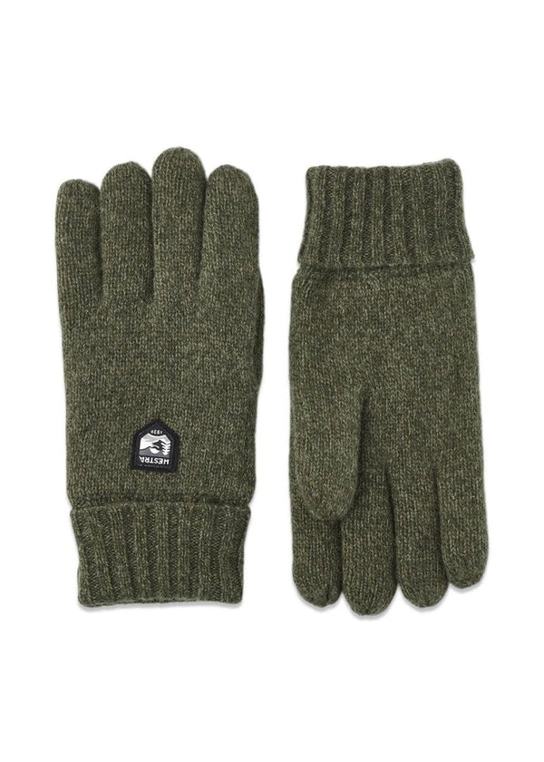 Hestras Basic Wool Glove - Olive. Køb handsker her.