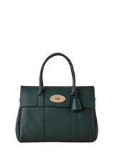 Mulberrys Bayswater Heavy Grain - Mulberry Green. Køb designertasker||håndtasker||skuldertasker her.