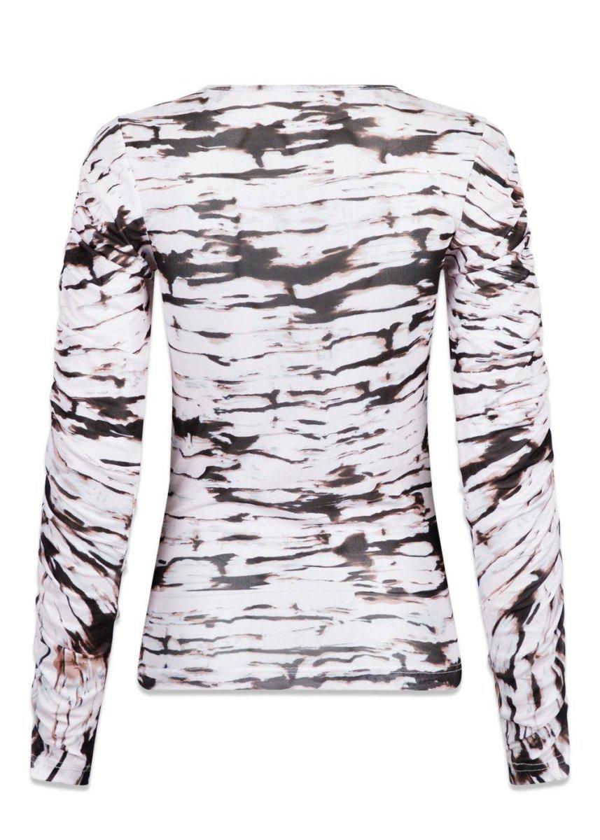 Bea Tie Dye Mesh Blouse - Powder Blouses812_157904_POWDER_345711554690528- Butler Loftet