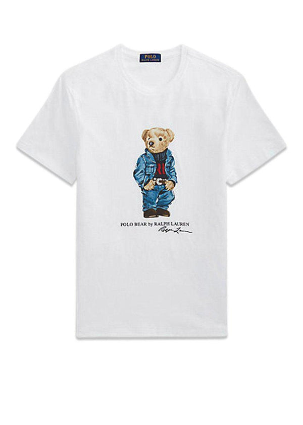 Ralph Laurens Bear T-Shirt - White. Køb t-shirts her.