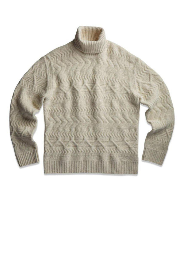 Nn. 07s Bert Roll Neck 6461 - Ecru. Køb strik her.