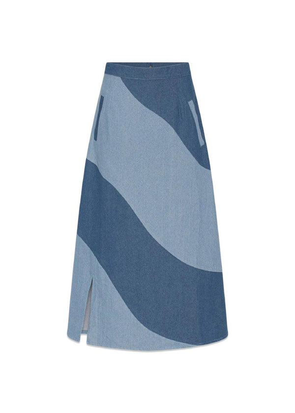 HUNKØN's Bertha Skirt - Denim Blue. Køb skirts her.