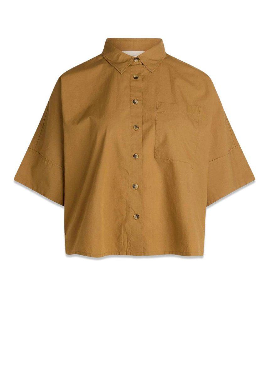 BLANCHE's Biella Shirt SS - Medal Bronze. Køb blouses her.