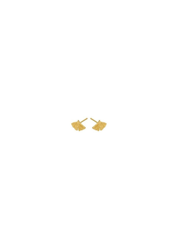 Pernille Corydons Biloba Earsticks size 8 mm - Gold. Køb øreringe her.