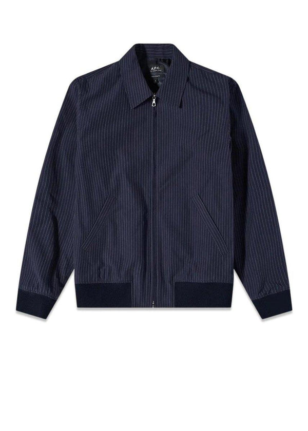 A.P.C's Blouson Sutherland - Dark Navy. Køb overtøj her.