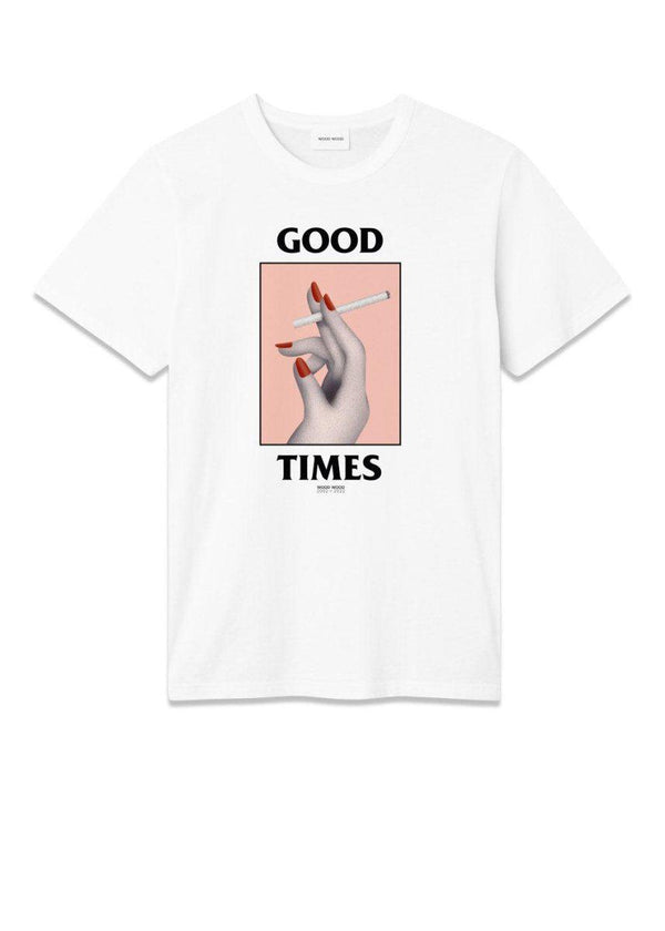 Wood Woods Bobby Good Times T-shirt - White. Køb t-shirts her.