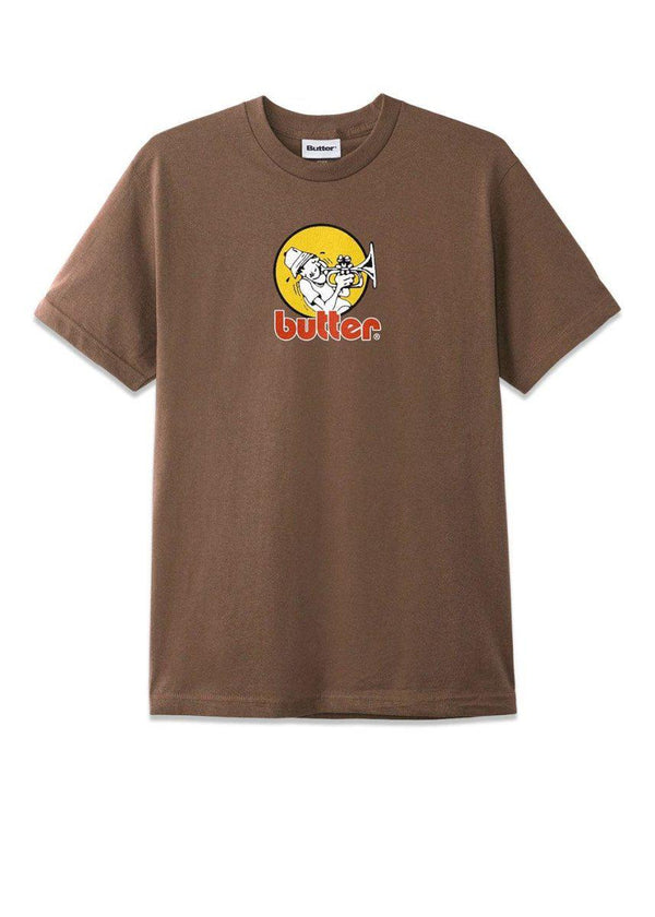 Butter Goods' Brass Tee - Washed Wood. Køb t-shirts her.