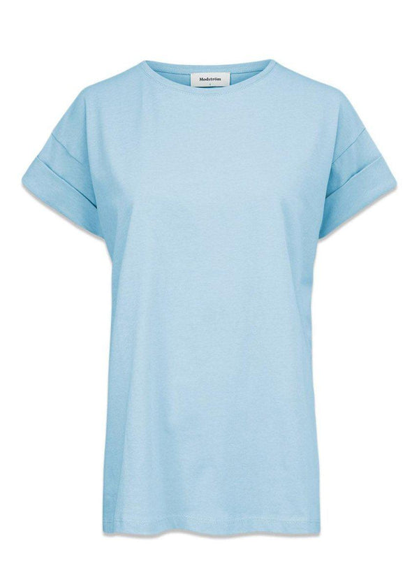 Modströms Brazil t-shirt - Spring Blue. Køb t-shirts her.
