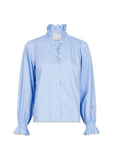 Neo Noirs Brielle Stripe Shirt - Light Blue. Køb blouses her.