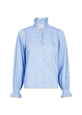 Neo Noirs Brielle Stripe Shirt - White/Light Blue. Køb blouses her.