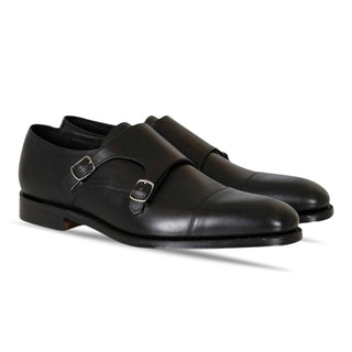 Loakes CANNONB Double Monkstraps - Black. Køb business sko her.