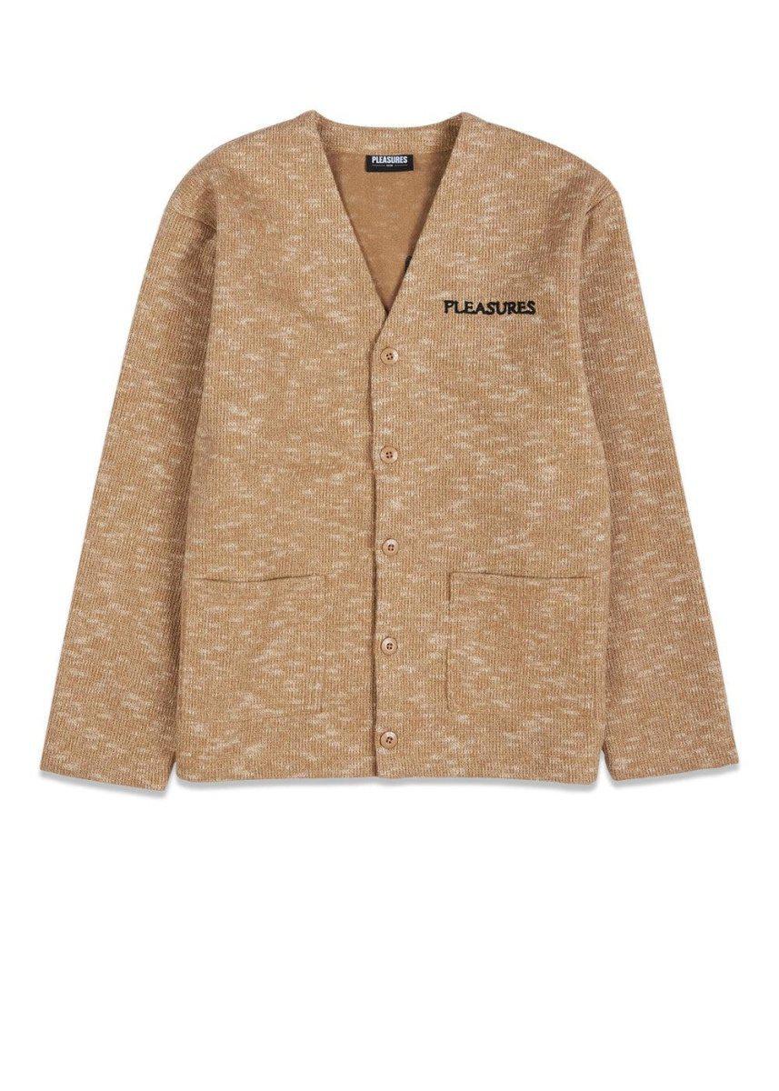 Pleasures' CARNIVORE CARDIGAN - Tan. Køb strik her.