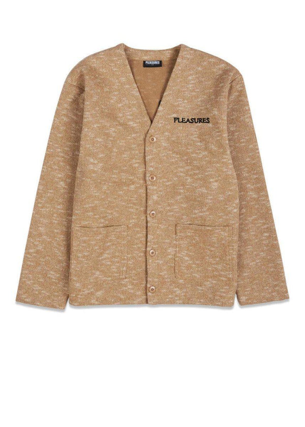 Pleasures' CARNIVORE CARDIGAN - Tan. Køb strik her.