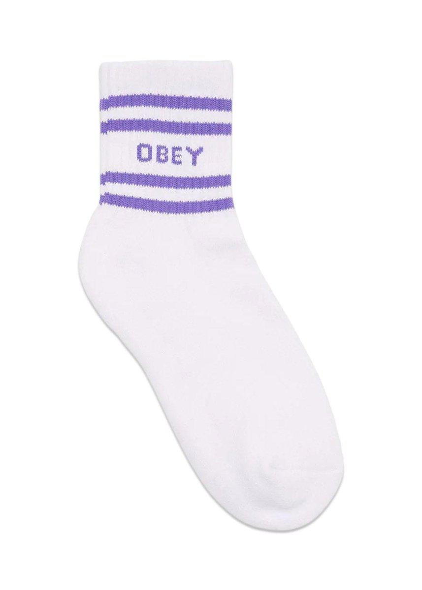 OBEY's COOP SOCK - White/Digital Violet. Køb socks/stockings her.