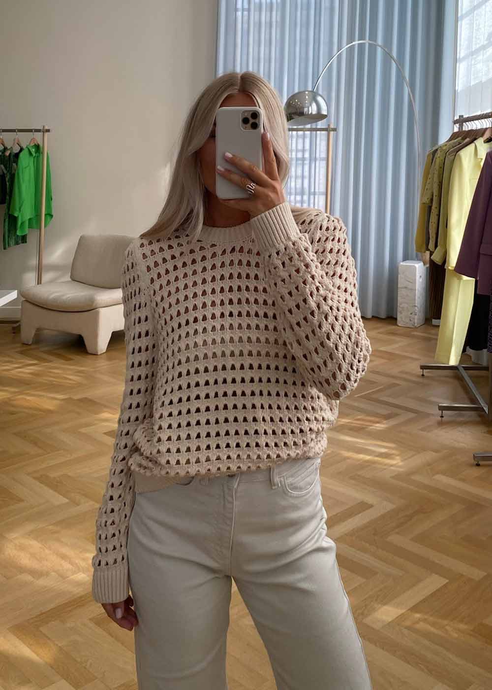 CamdenMD o-neck - Summer Sand-Knitwear-Modström-Butler Loftet