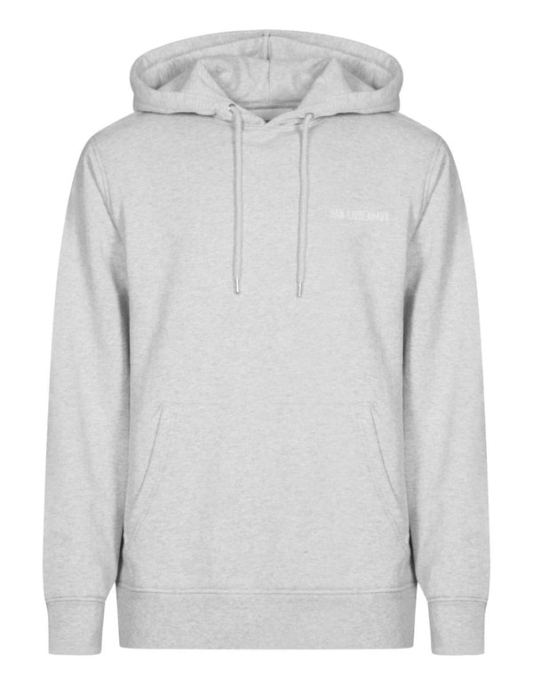 Han Kjøbenhavns Casual Hoodie - Grey Melange Logo. Køb hoodies her.