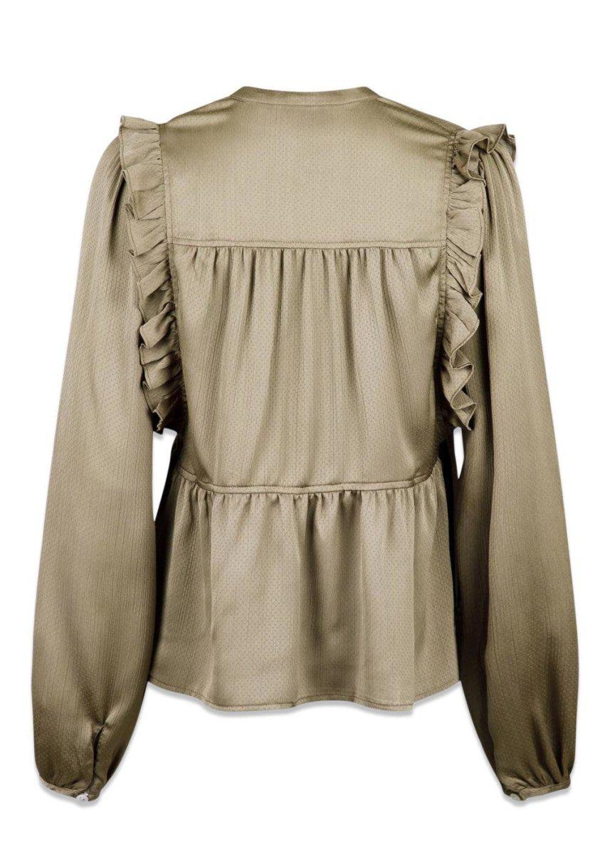 Celia Solid Blouse - Army Blouses812_155661_ARMY_345711554640325- Butler Loftet