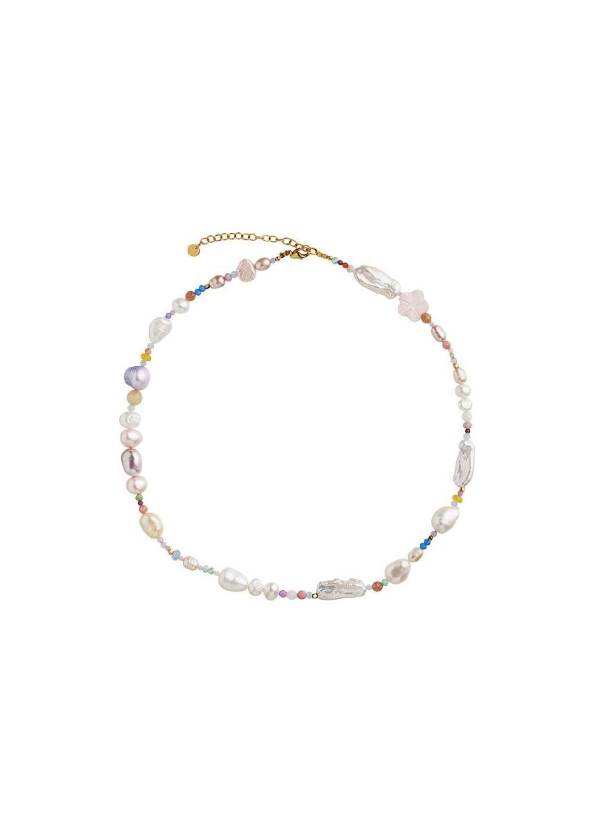 Cherry Garden Necklace – Pale Pastel Mix - Gold Jewellery704_2051-02_gold_OneSize5712778019607- Butler Loftet