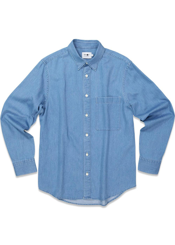 Nn. 07s Cohen Shirt 5768 - Medium Washed. Køb shirts her.